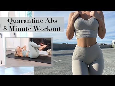 QUARANTINE ABS | My 8 Minute Go-To Cinch Waist Workout