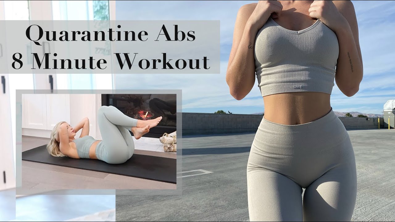 Quarantine Abs | My 8 Minute Go-To Cinch Waist Workout - YouTube