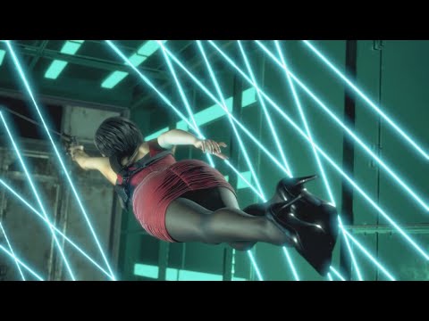 Resident Evil 4 Remake Separate Ways - Ada Escapes Laser Room Scene