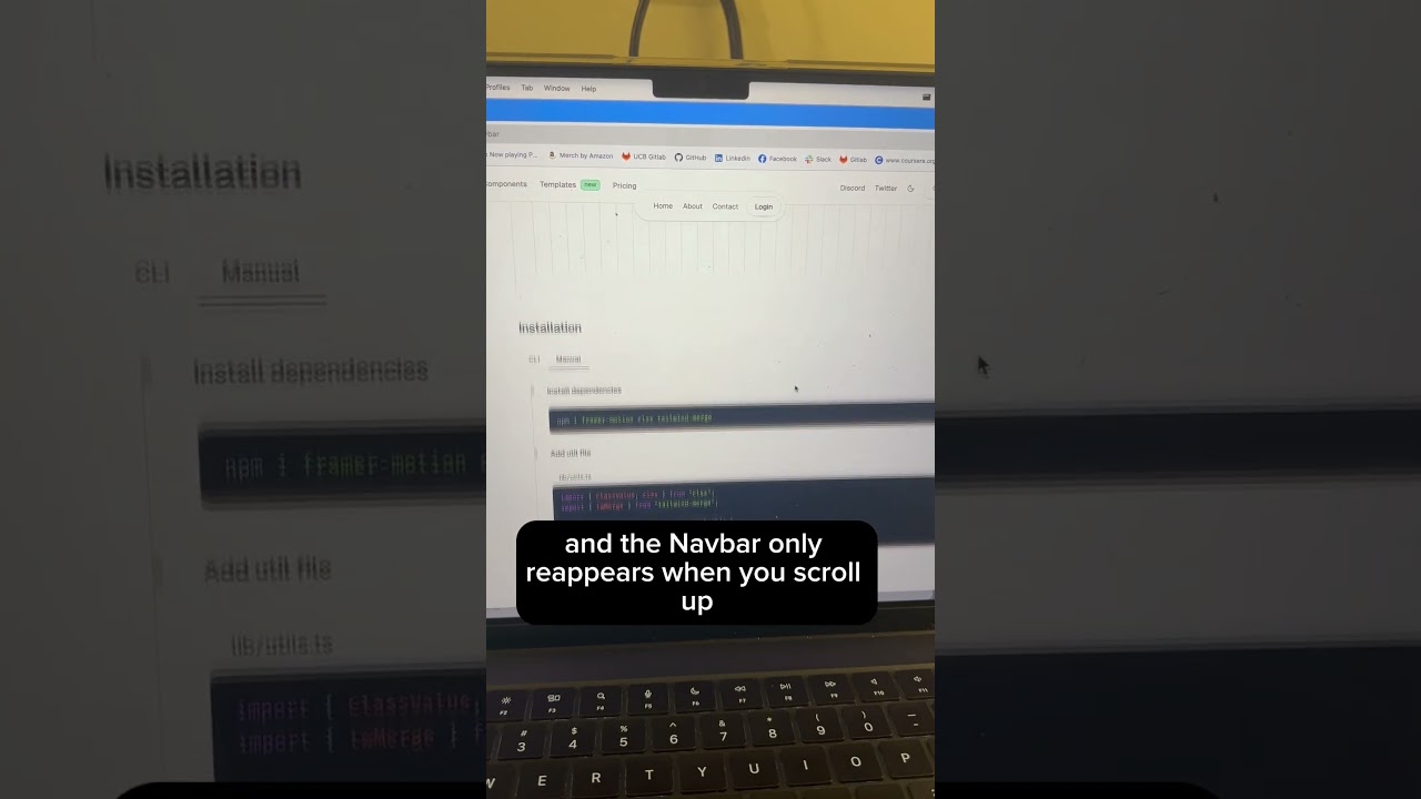 Web Design Trends that I like 👍Floating  Navbar.