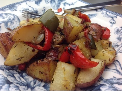 Eric's Roasted Red Potatoes with Bell Pepper and Onion