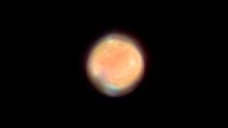 preview picture of video 'Mars 2014_04_23 - Clouds over Elysium Mons'