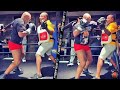 MIKE TYSON'S BRUTAL POWER IN SLOW MOTION! TYSON CONTINUES TRAINING FOR ROY JONES JR FIGHT