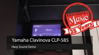 Video thumbnail for Harp Sound Demo - Yamaha Clavinova CLP-585 by Coleman's Music