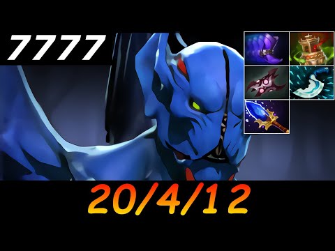 Dota 2 Night Stalker 7777 MMR 20/4/12 (Kills/Deaths/Assists) Ranked Full Gameplay
