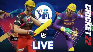 RCB vs KKR Royal Challengers Bangalore vs Kolkata Knight RIders Live IPL Match Prediction Cricket 22