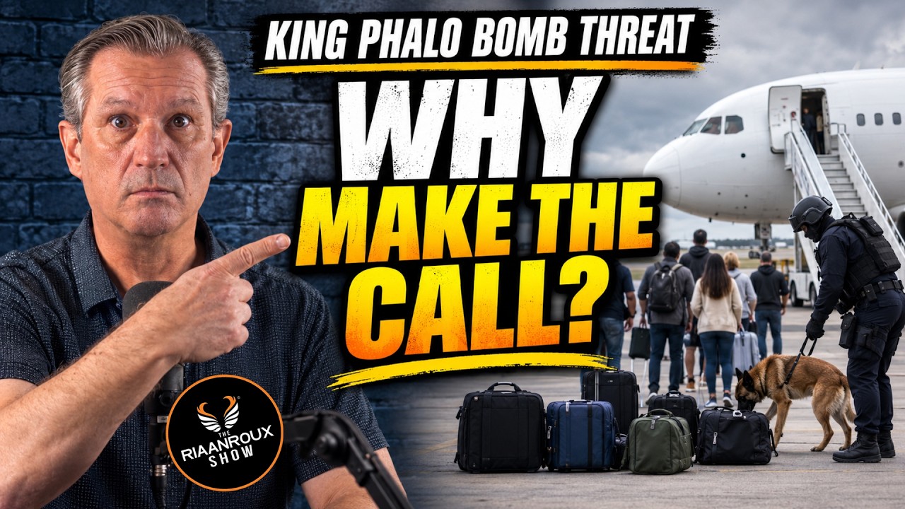 The Riaan Roux Show thumbnail: King Phalo Airport bomb threat, why make the call?