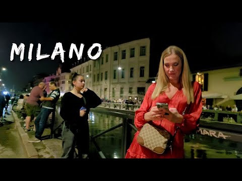 BEST NIGHT WALKING TOUR IN MILAN-ITALY 2023!#nightlife #milanitaly