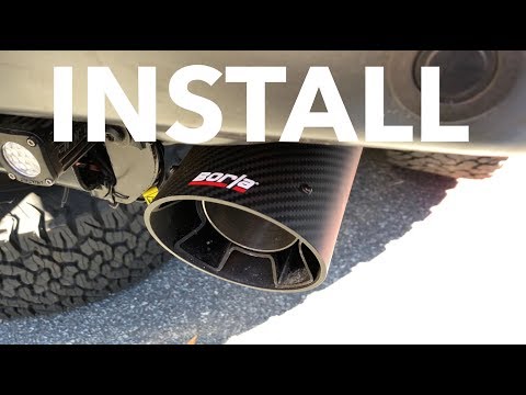 Borla Intercooled Carbon Fiber Tips Install