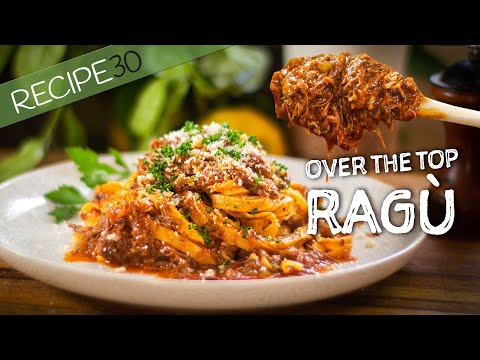 I Go Crazy for this Over The Top Ragu with Tagliatelle