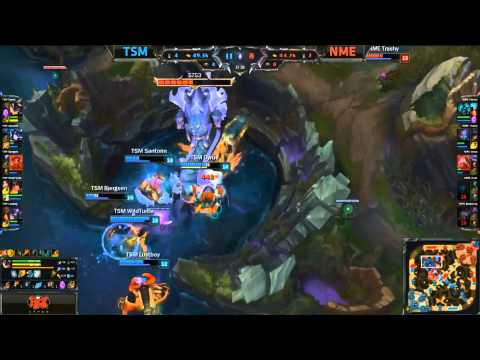 Baron Teamfight TSM Ace  - TSM vs NME