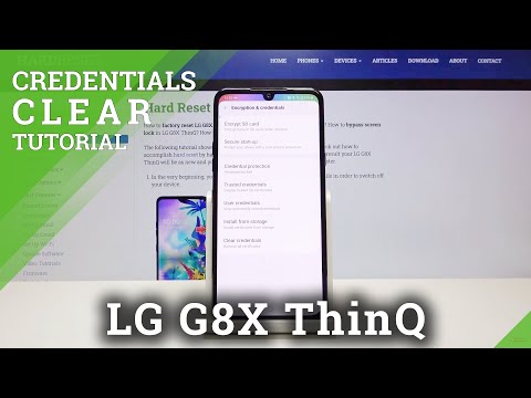 How to Delate All Licenses in LG G8X ThinQ – Clear Credentials