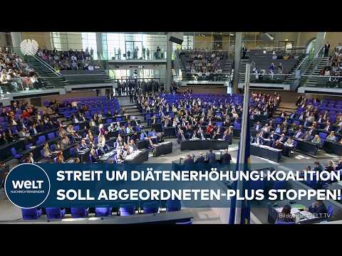 Video Thumbnail: DIÄTEN-STREIT: Bundestag massiv unter Druck! Koalition soll geplante Gehaltserhöhung einfrieren!