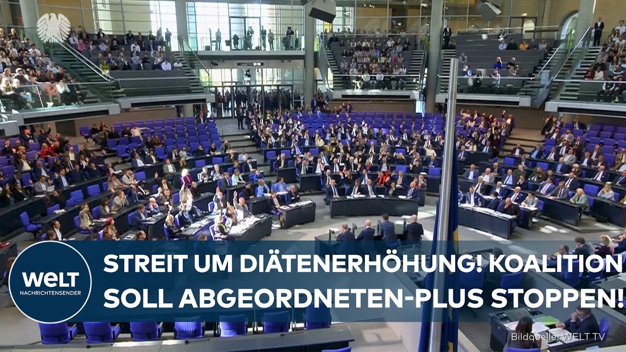 DIÄTEN-STREIT: Bundestag massiv unter Druck! Koalition soll geplante Gehaltserhöhung einfrieren!