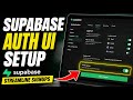How To Configure Supabase Auth UI To Streamline Signups Quick Tutorial