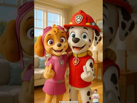 Skye and Marshall get married #pawpatrol  #pawpatroltoys #marshall #marshall #skye #pawpatrolsong