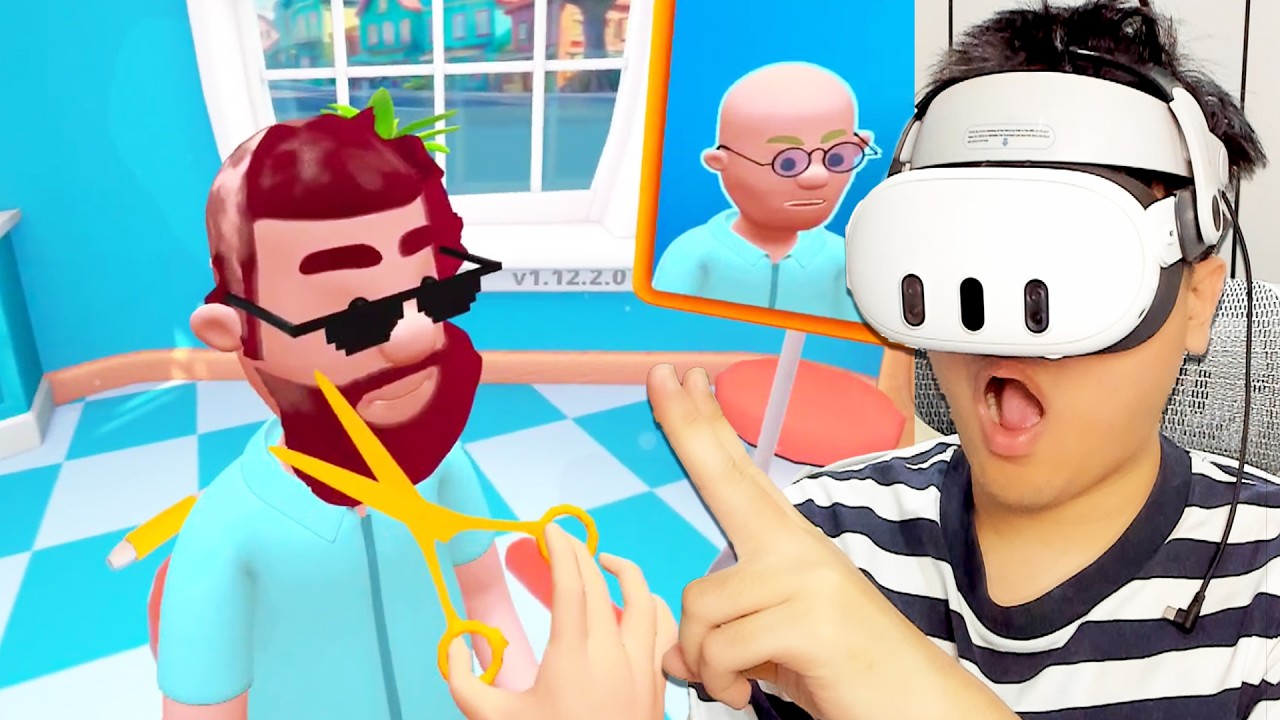 AKU JADI TUKANG POTONG RAMBUT BENERAN?! - VR Virtual Reality
