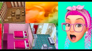 The Sims FreePlay : Building A House But Every Room Is A Different Color !!!