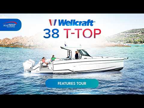 Wellcraft 38 T-Top | Full Walkthrough & Features Tour – Cannes Yachting Festival 2025