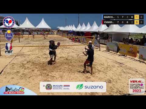3ºETAPA CIRCUITO BAIANO DE BEACH TENNIS-ARENA MUCURI: FINAL MASC.PRO MARCO.&.AFONSO VS EVANDRO.&.LU