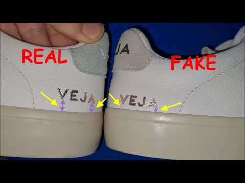 Original vs good Replica Veja sneakers. How to spot fake Veja Amazonian Rubber shoes