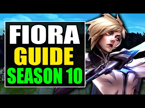 HOW TO PLAY FIORA TOP SEASON 10 - (Best Build, Runes, Gameplay) - Fiora Guide & Analysis