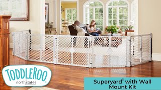 Superyard with Wall Mount Kit from Toddleroo by North States