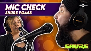 Video thumbnail for MIC CHECK |  Shure PGA58 by Gear4music Synths & Tech