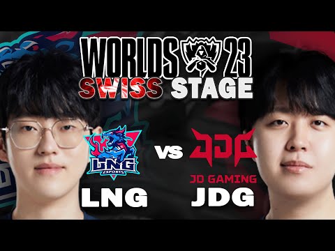 es fließt BLUT! | Game 2 | LNG vs JDG | WORLDS 2023 SWISS STAGE