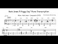 Hank Jones "A Foggy Day" Piano Transcription