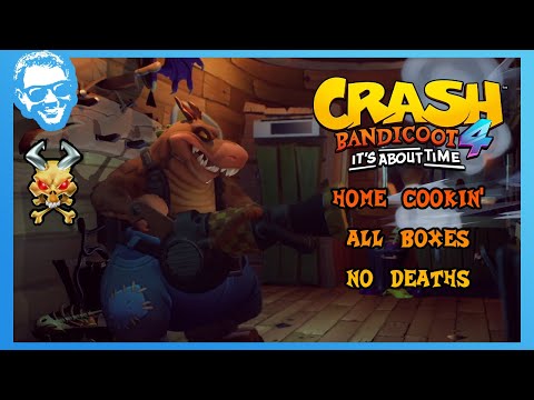 Home Cookin' - Full Walkthrough - No Deaths - All Gems - Crash Bandicoot 4 It's About Time [4k]