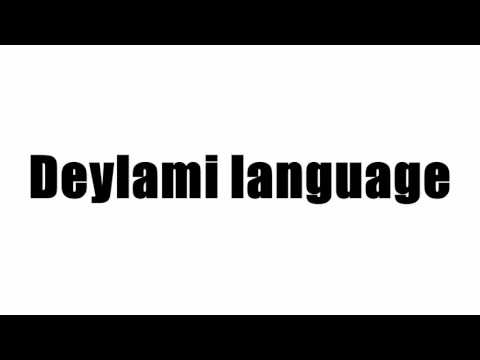 Deylami language