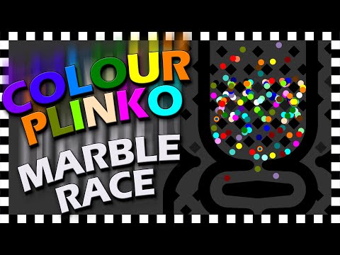 Plinko Colour Marble Race - Algodoo