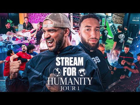 THE BEST MOMENTS OF STREAM FOR HUMANITY 2 #1 - FT Billy, Squeezie, Maghla, Kameto, Ava Mind