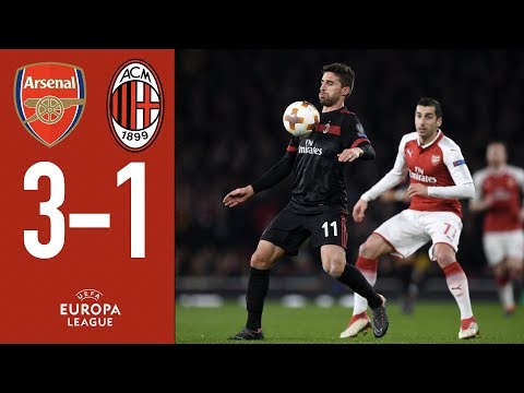 Highlights Arsenal 3-1 AC Milan - 2017/18 Europa League Round of 16 Seocnd leg