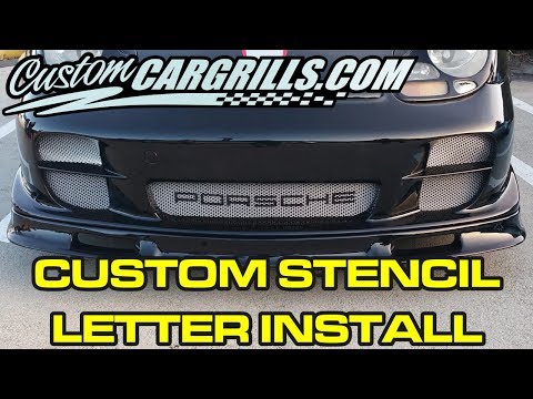 Vinyl Stencil Lettering Demo How-To by customcargrills.com