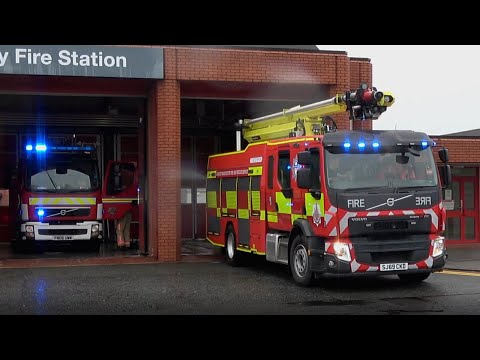 Salford Double Turnout - Greater Manchester Fire And Rescue Service