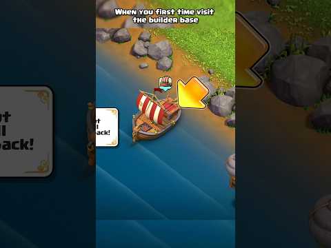 When you first visit the builder base ll Clash of clans ll #shorts #clashofclans #coc