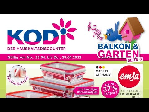 🛒 Kodi Katalog Prospekt 23. bis 28. April 2022 - Neuigkeiten, Angebote Deutschland 🇩🇪