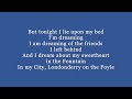 Londonderry on the Foyle with Lyrics