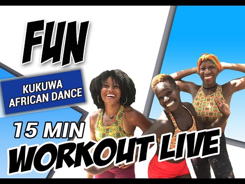 KUKUWA® AFRICAN DANCE WORKOUT LIVE - FUN 15 MIN