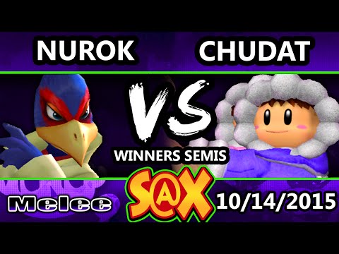 S@X 119 - Nurok (Falco) Vs. Chudat (Ice Climbers) SSBM Winners Semis - Smash Melee