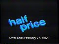 1982 Sears Optical We Ve Cut The Price In Half TV Commercial