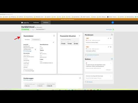 Wie suche ich einen Schuldner in aserto?