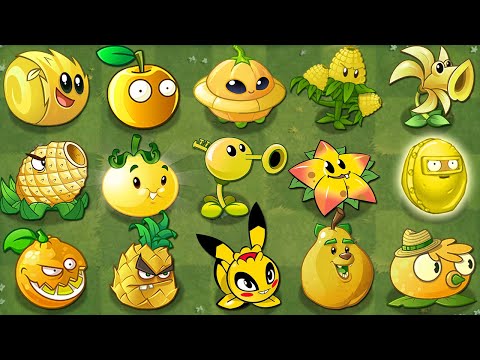 All YELLOW Plants Power-Up! in Plants vs Zombies 2