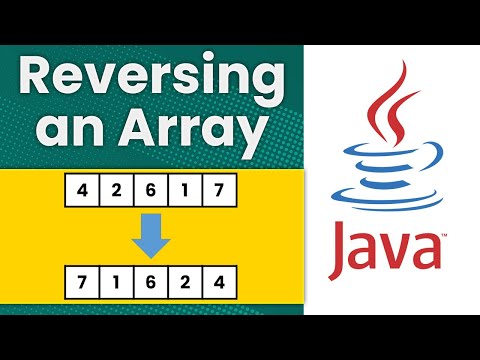 Reversing The Values In An Array Java Tutorial