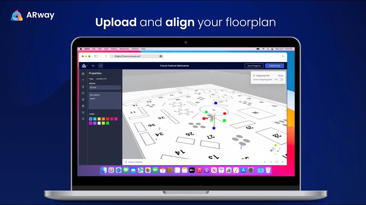 ARway Augmented Reality Indoor Wayfinding at Future Festival - Tradeshow Use Case Demo