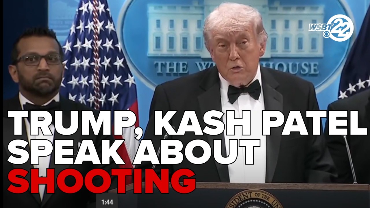 President Trump, FBI Director Kash Patel speak after shooting at White House Correspondents' Dinner