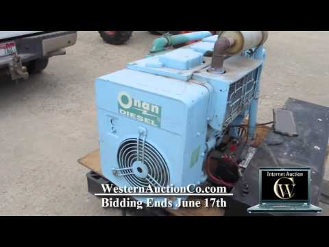 Onan Diesel Generator For Sale At Auction!