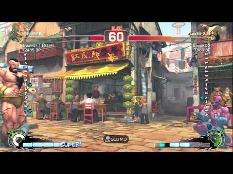 KOG [Zangief] vs dreamer 1192 [Dhalsim] SSF4 Japanese Online Ranked Matches - TRUE-HD